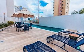 Apartamento com piscina Praia de Iracema, Aquarius Residence-Fortaleza
